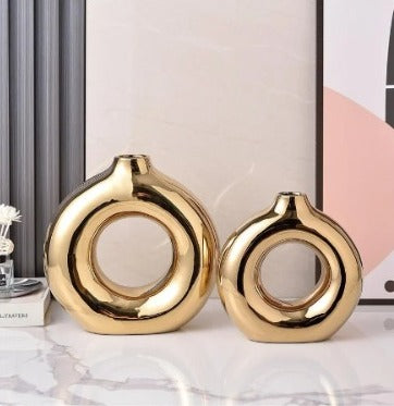 Set de Jarrón Nórdico Dorado