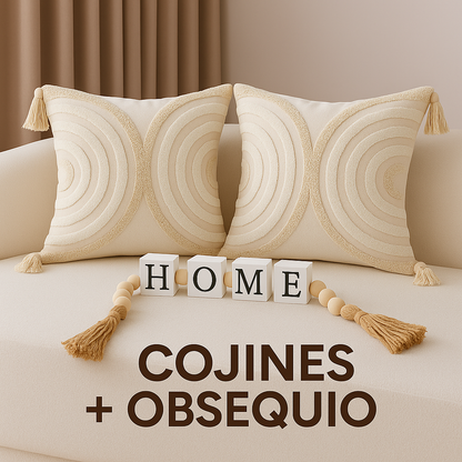 Combo Dos Cojines Boho (Solo funda) + Obsequio