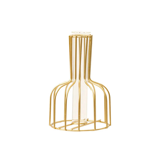 Jarrón metálico D'Oro™ + OBSEQUIO (Pampas)