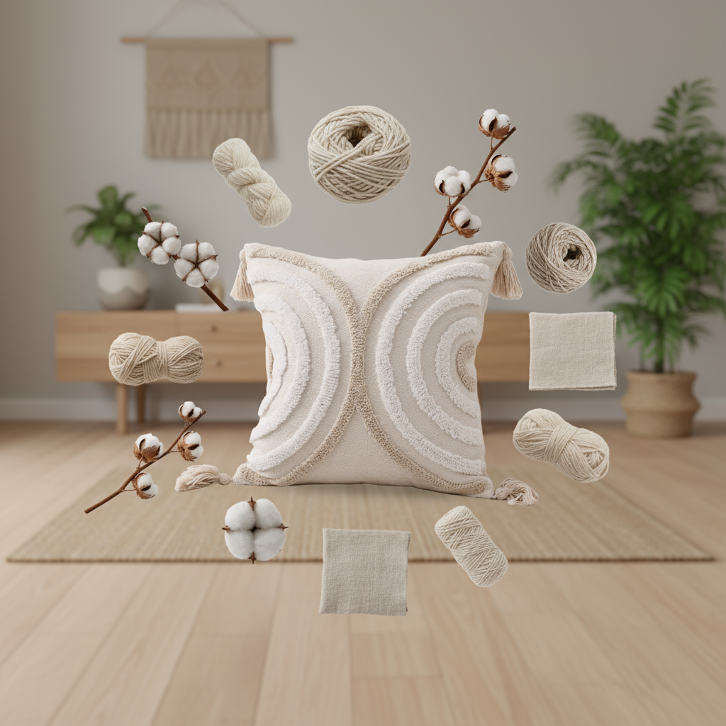 Cojin Tejido Boho (Solo funda)